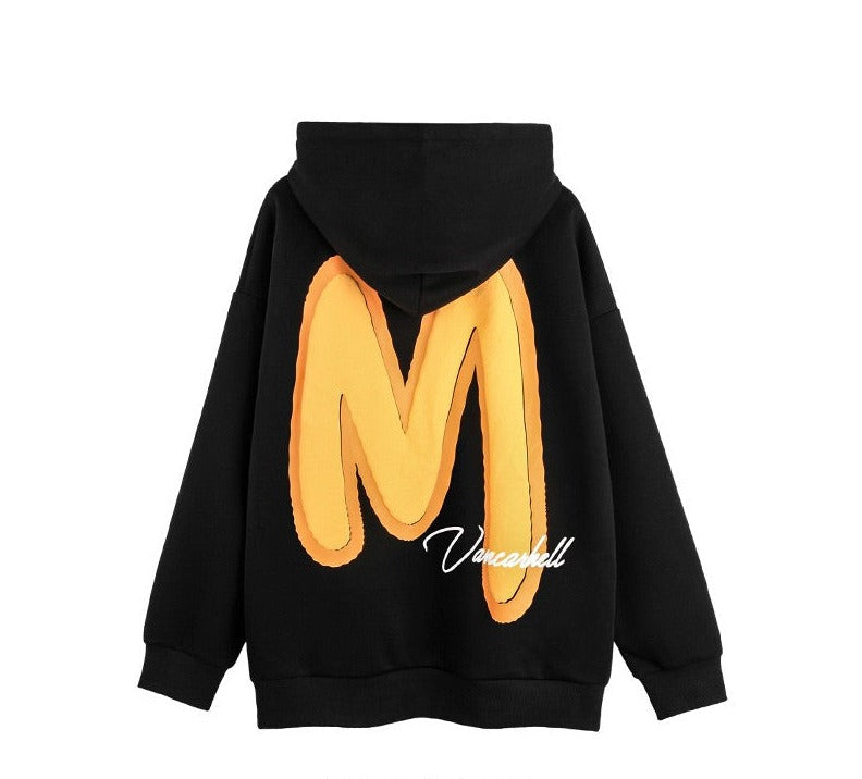 contrasting letter fashion sweatshirts