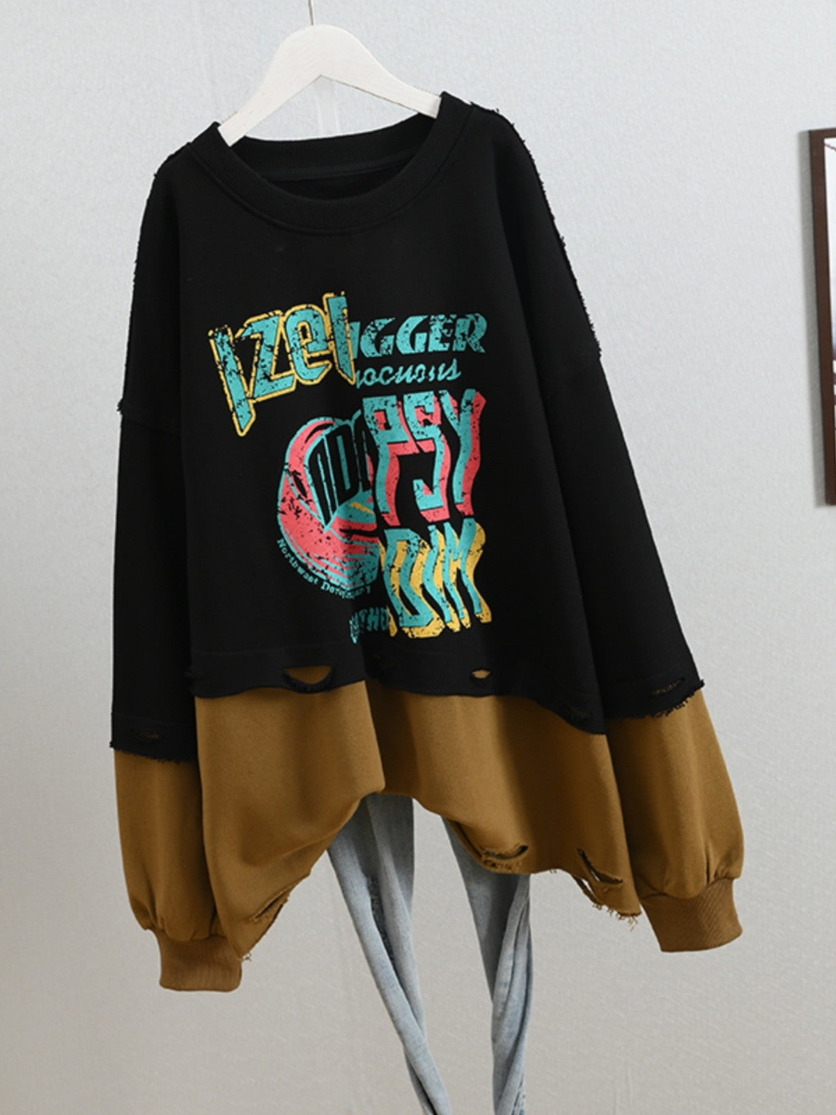 design long-sleeved tops salt sweatshirt jacket