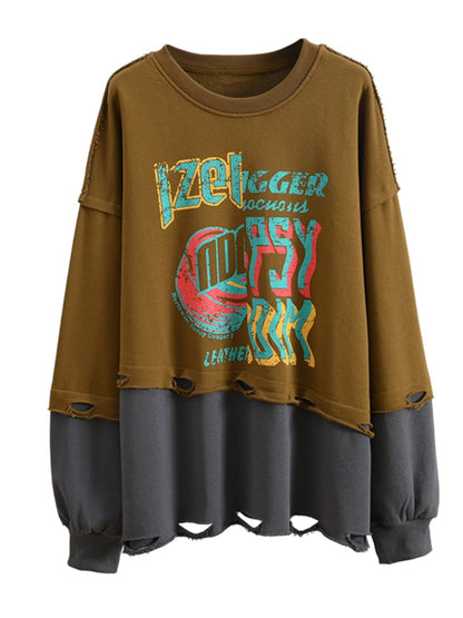 design long-sleeved tops salt sweatshirt jacket