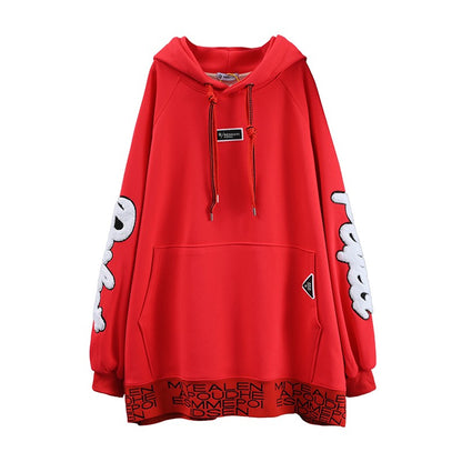 hooded pure cotton sweatshirt women's