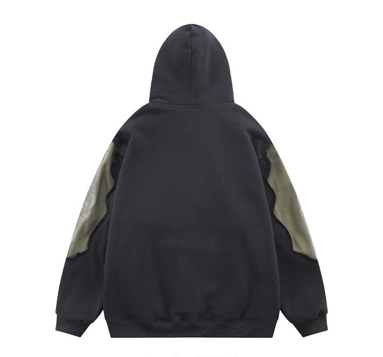 Skull Line hoodies Plus Velvet Warmth