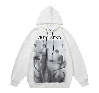 Dark graffiti hooded sweatshirt