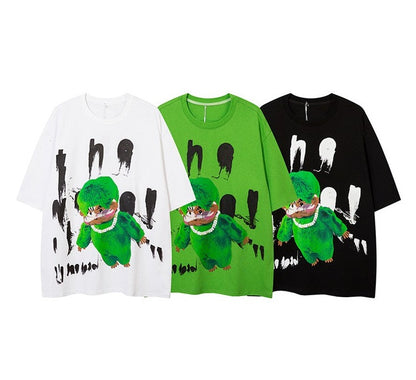 T-shirts cartoon fun graffiti unisex