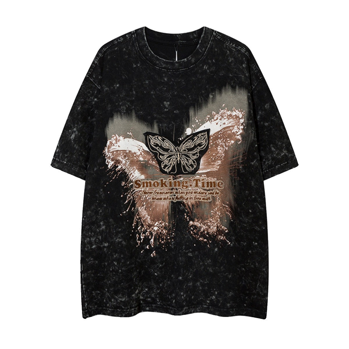 T-shirts butterfly patch embroidered unisex T-shirt