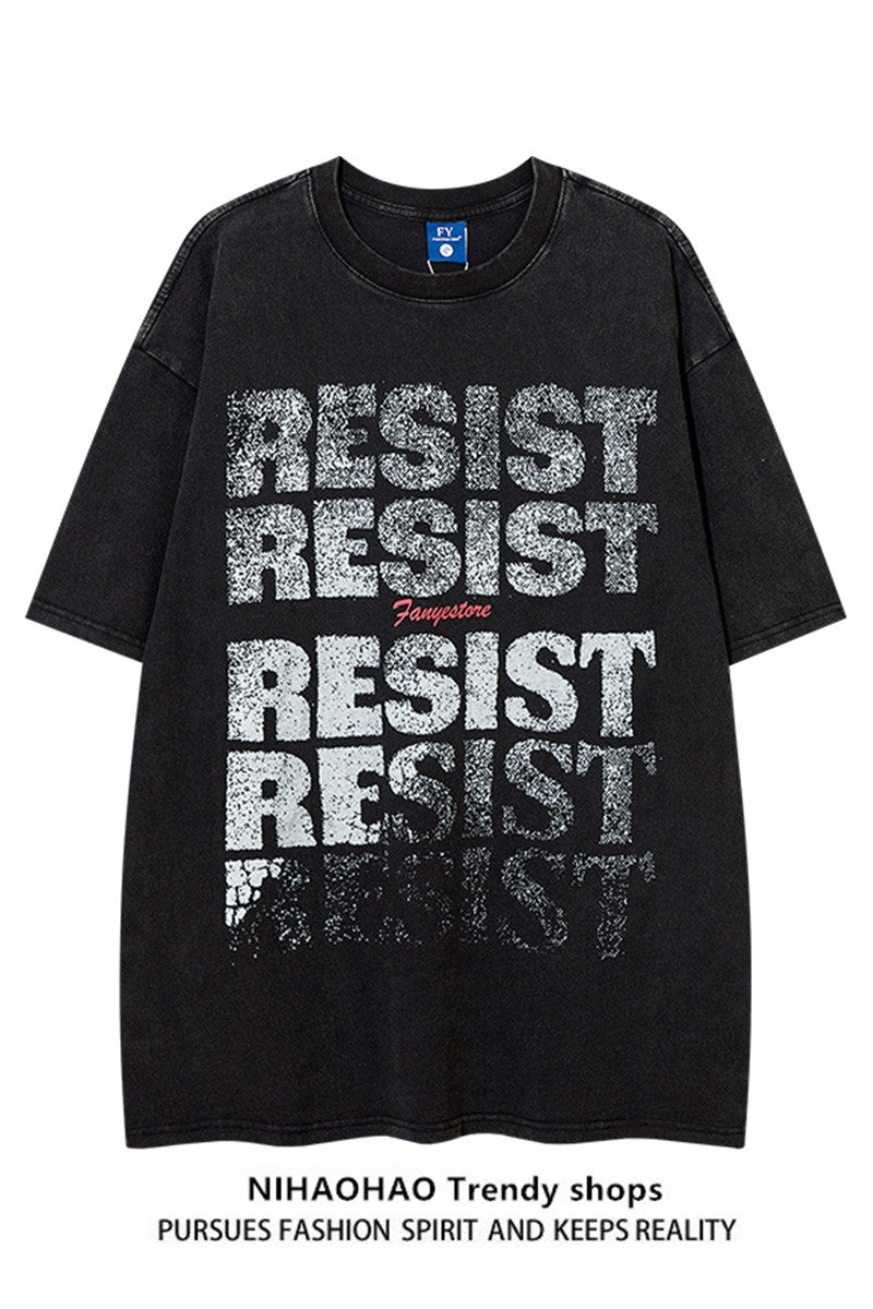 Resist inspired short-sleeved unisex T-shirt