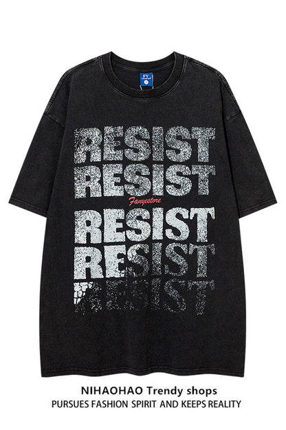 Resist inspired short-sleeved unisex T-shirt