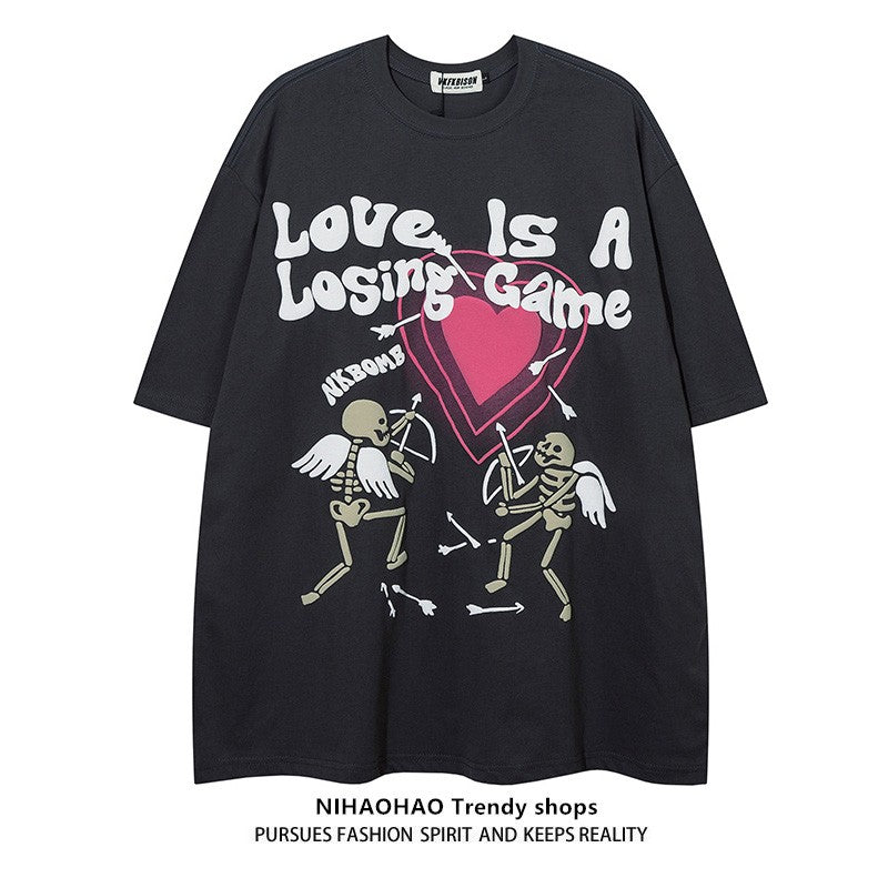 Love foam printed unisex T-shirt