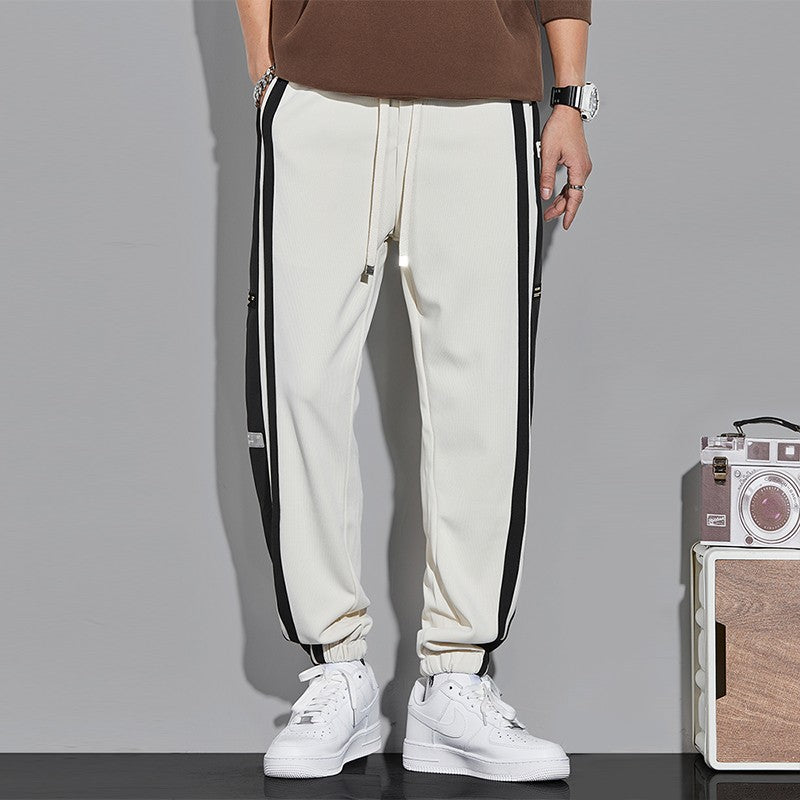 Joggers men's trendy patchwork sports pants