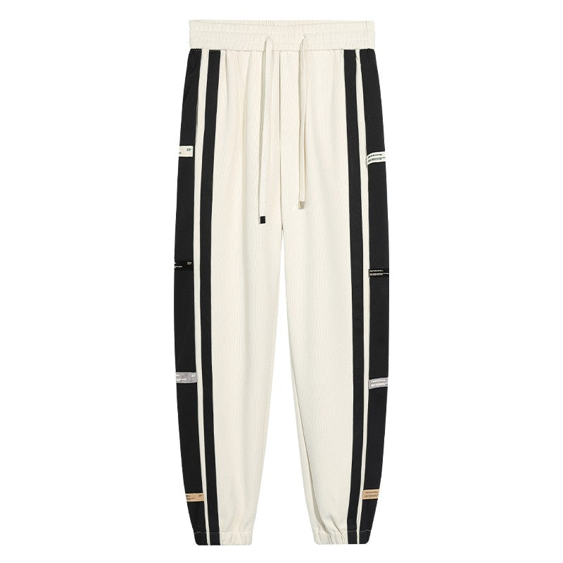 Joggers men's trendy patchwork sports pants