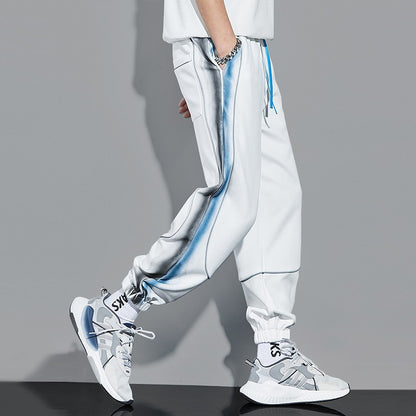 Sports mid high waist men jogger pants