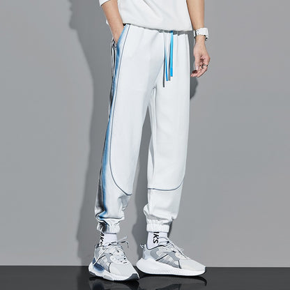 Sports mid high waist men jogger pants