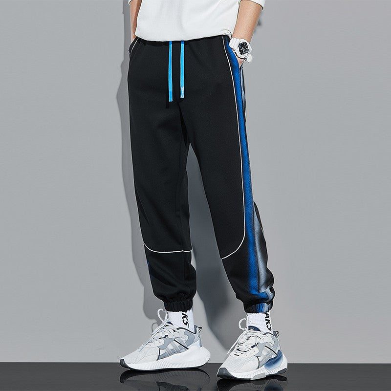 Sports mid high waist men jogger pants