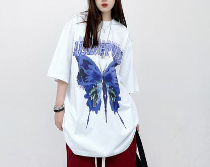 Original butterfly print unisex short-sleeved T-shirt