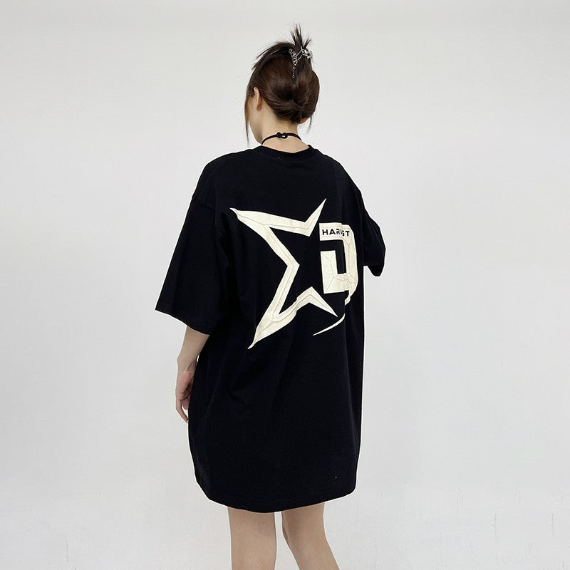 Star Letter Printing Unisex T-shirt