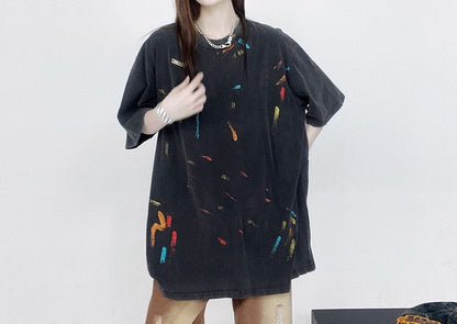 Splash paint oversize unisex loose fit T-shirt