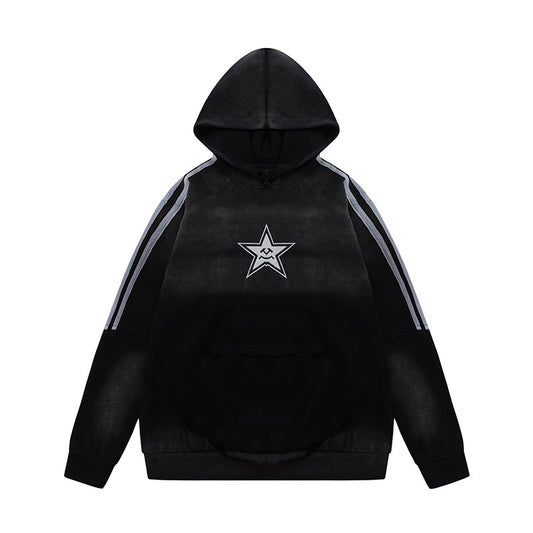 Gradient Star Unisex Hoodies Loose Fit