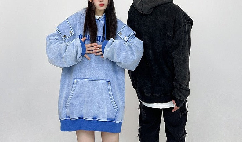 Unisex Heavyweight Washed Oversize Hoodies