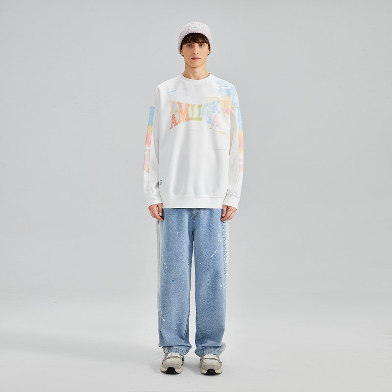 Dopamine plush pullover oversize loose sweather