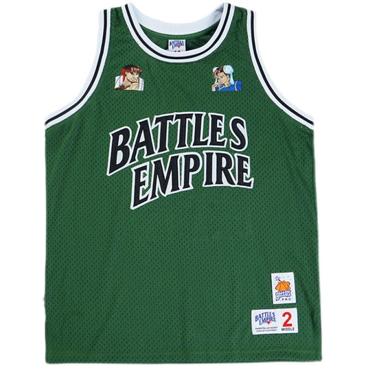 Battles Summer Embroidered Breathable Basketball Shirt