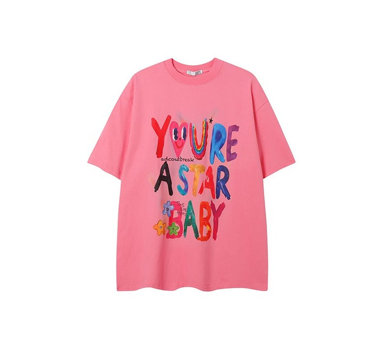 You Are Star Letter Printed Unisex T-shirts