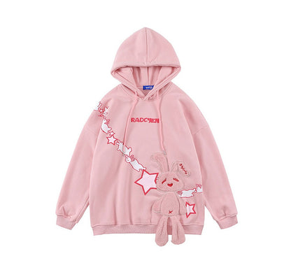 Women's loose fit fleece hoodies