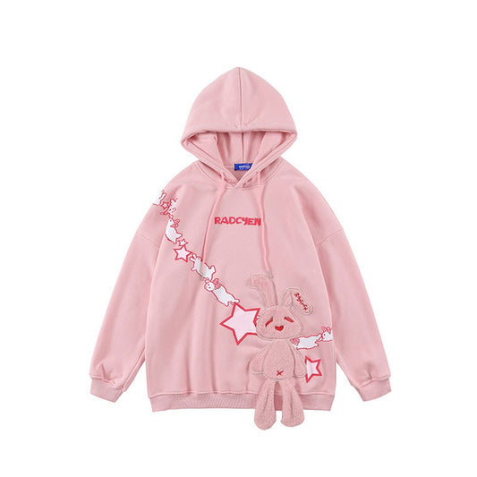 Women's loose fit fleece hoodies