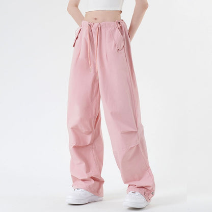 Joggerants for women's thin loose straight wide leg floor long pants