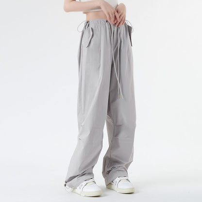 Joggerants for women's thin loose straight wide leg floor long pants