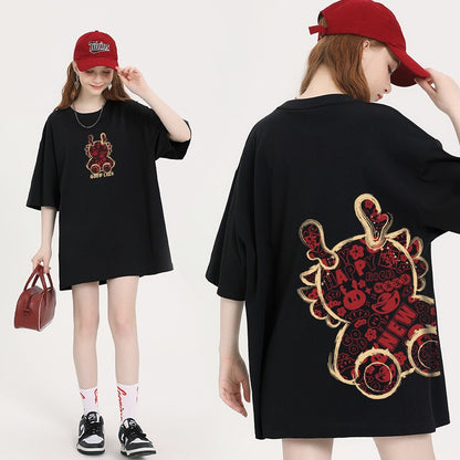 Dragon zodiac red unisex t-shirt