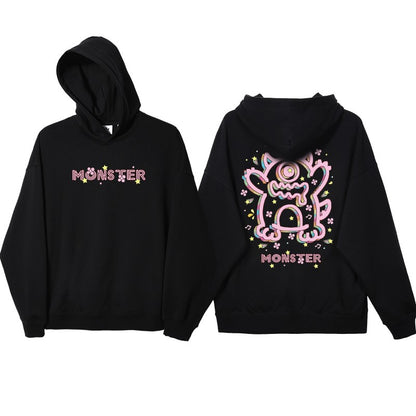 Black sweatshirt women hooded