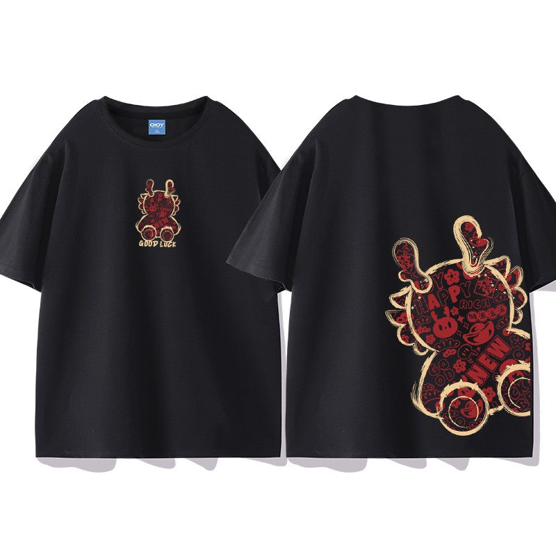 Dragon zodiac red unisex t-shirt