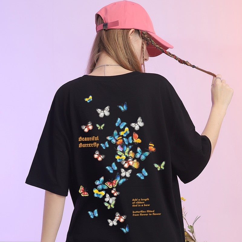 Butterfly T-shirt printed wear