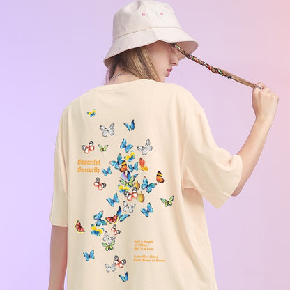 Butterfly T-shirt printed wear