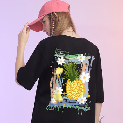 Women summer personalized pineapple T-shirts