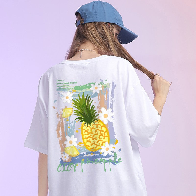 Women summer personalized pineapple T-shirts