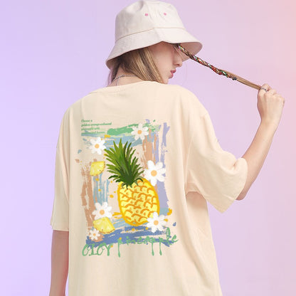 Women summer personalized pineapple T-shirts