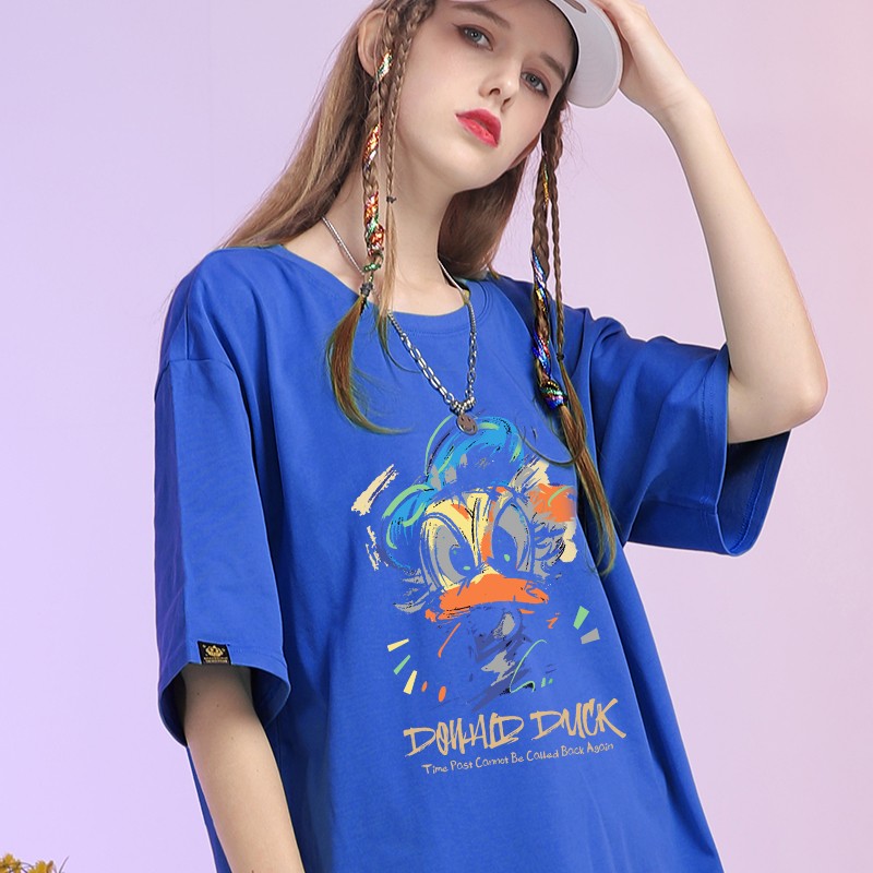 T-shirt Duck Cartoon Short Sleeve Summer Unisex