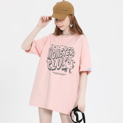 T-shirt popular loose cotton minimalist top