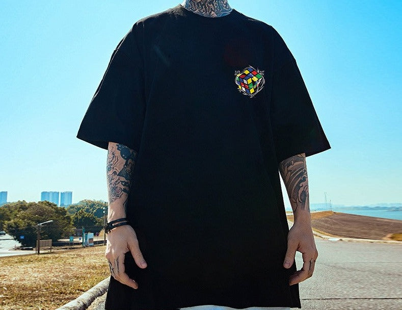 Men's loose large size versatile oversize T-shirts