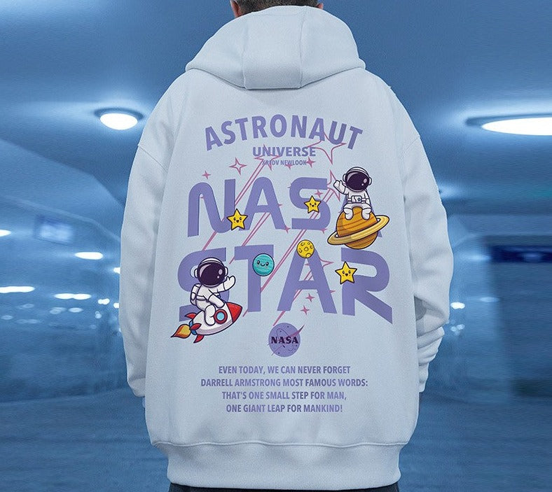 Sweatshirt male astronaut hoodies plus size