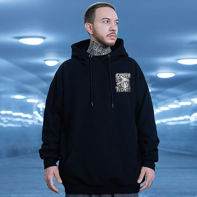 Hoodies sweatshirt men's hooded loose fit unisex