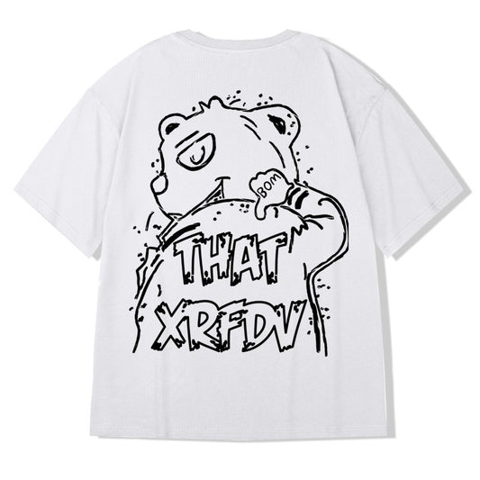 Tshirts unisex bear oversize couple outfit