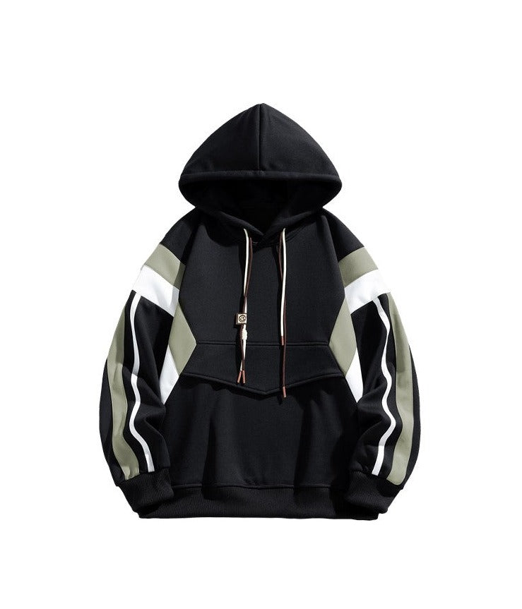 Hoodies oversize unisex contrasting patchwork couple hoodies