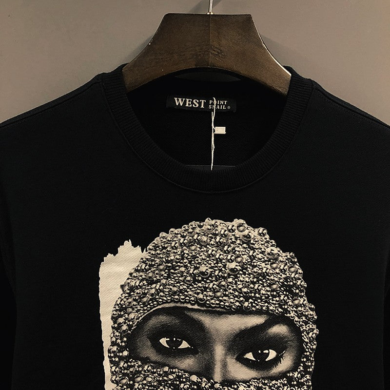 The pearl masked men's round neck sweatshirts