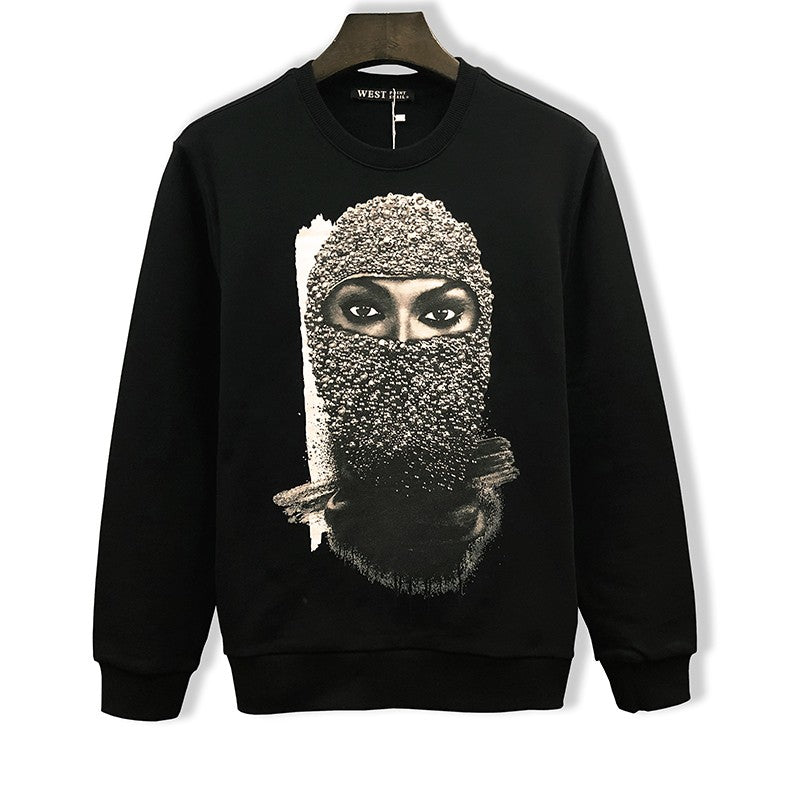 The pearl masked men's round neck sweatshirts