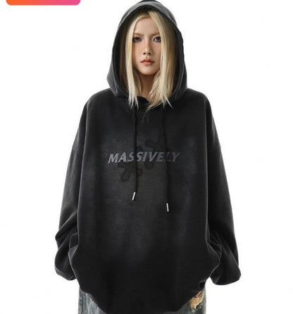 Hoodies Distressed Cross Vertigo Hiphop unisex Sweatshirt Oversize Hoodie