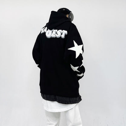 Street Star Couple Pullover Oversize Unisex Loose Long sleeved Sweater