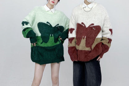 Unisex Thickened Knitted Shirt Sweater