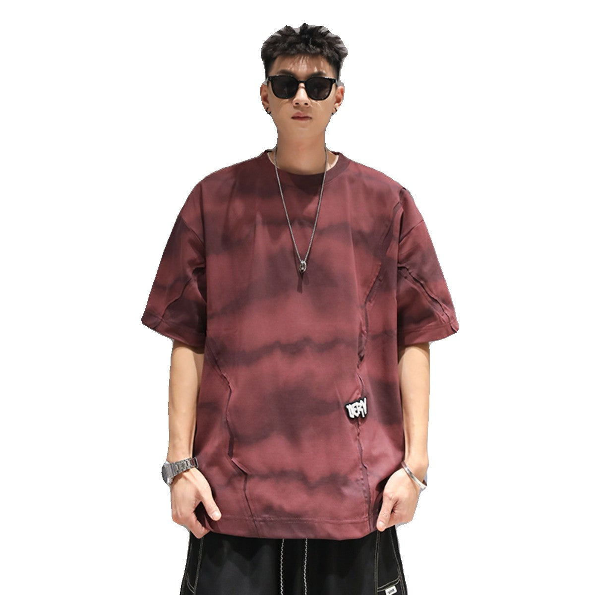 Hip-hop men matching T-shirt summer unisex loose fit