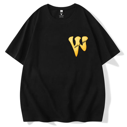 Hot who t-shirt simple short-sleeved street hiphop trend couple t-shirt